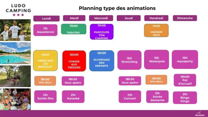 Les animations proposées