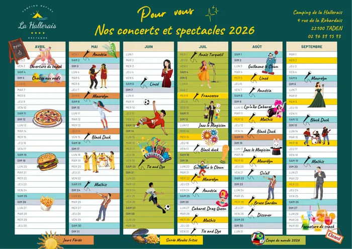 Clubs d'été et soirées conviviales