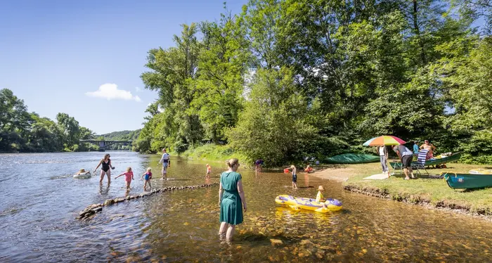 Baignade chauffée et jeux d'eau