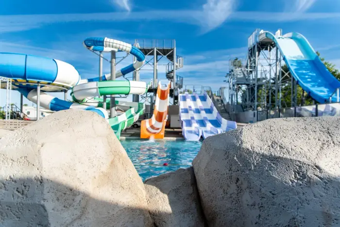 Un parc aquatique chauffé très complet