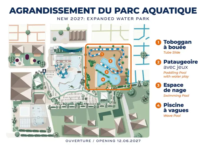 Un parc aquatique chauffé très complet