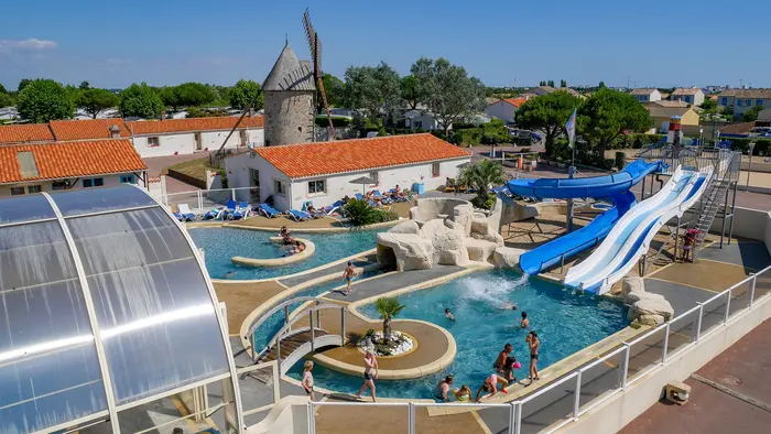 Un parc aquatique chauffé et varié