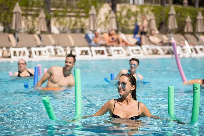 Un parc aquatique chauffé très complet
