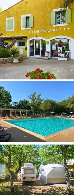 Une piscine chauffée au cœur du camping