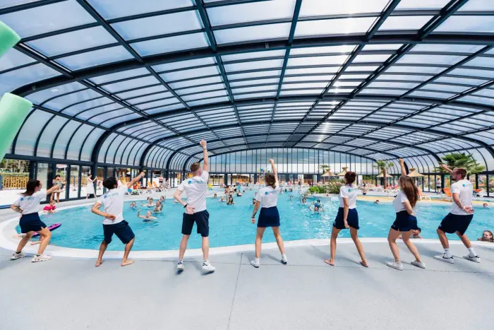 Un parc aquatique chauffé très complet