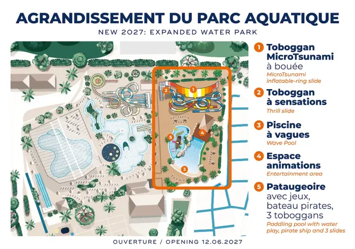 Un parc aquatique chauffé très complet