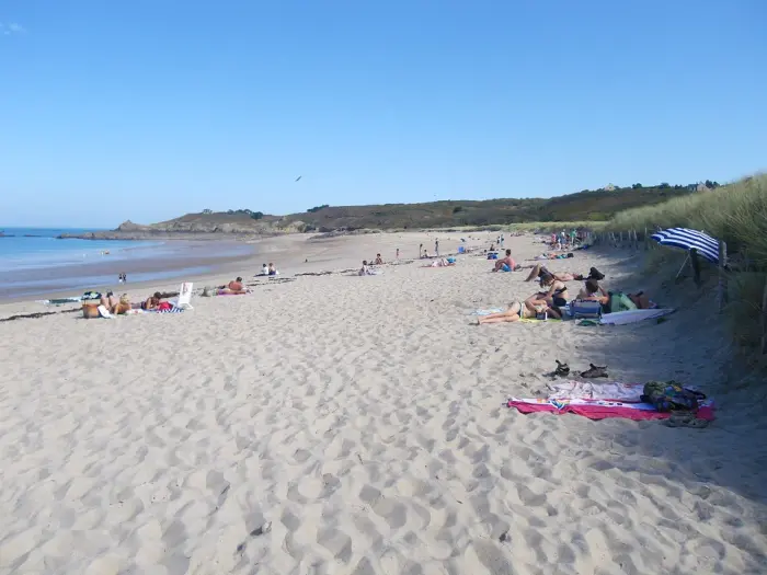 La plage du Verger à quelques pas