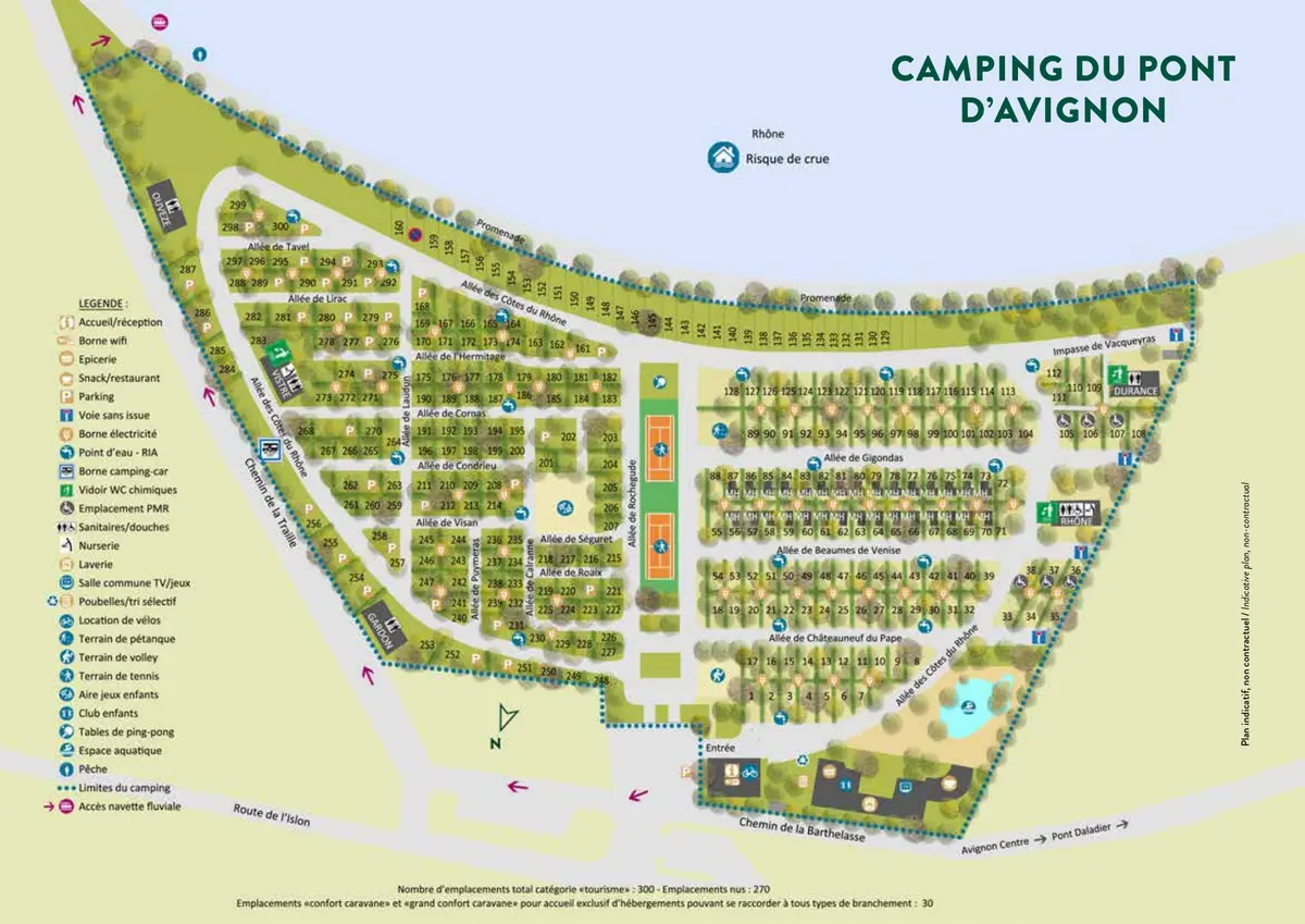 Plan du camping Camping le Bois Dinot