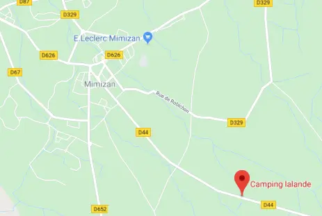 Plan du camping Camping Lalande