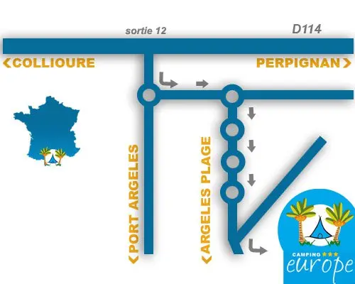Plan du camping Camping Europe