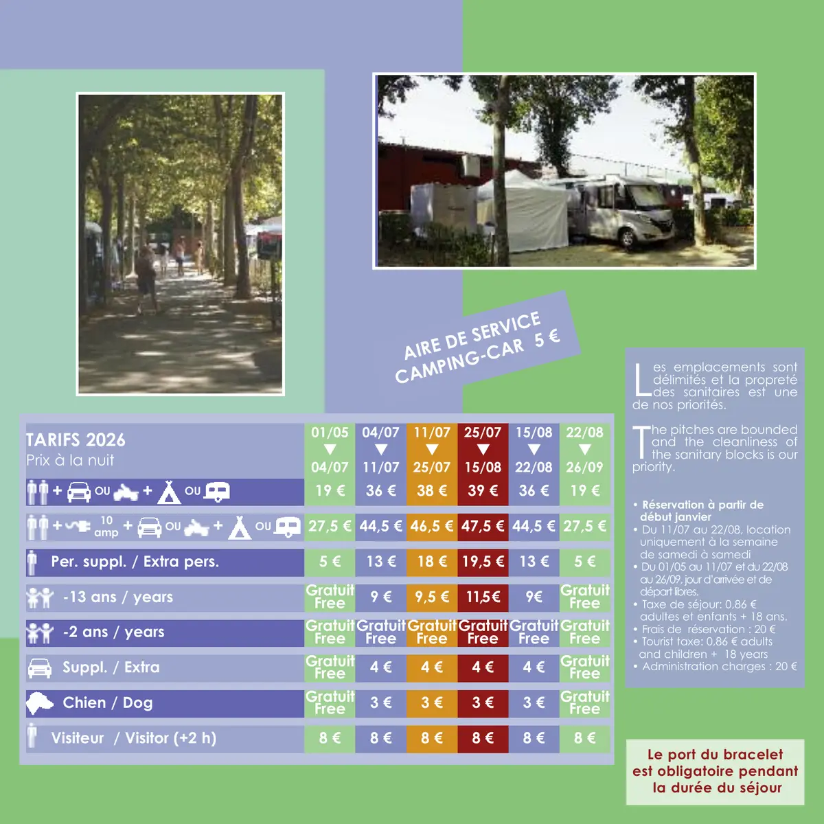 Plan du camping Camping Bouix