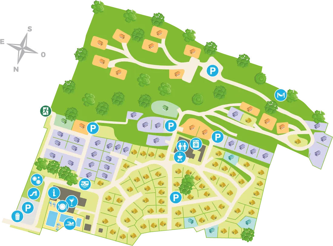 Plan du camping Camping Le Lubéron