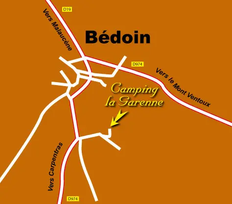 Plan du camping Camping La Garenne