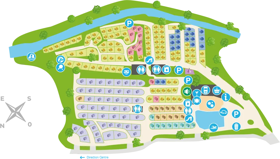 Plan du camping Camping Ludo