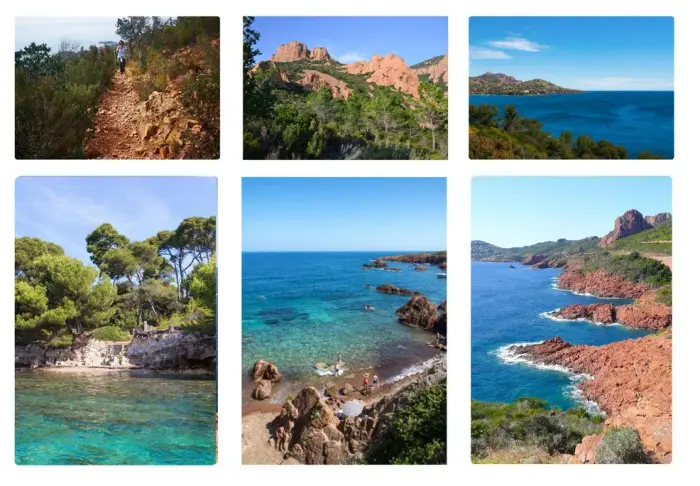 Entre plages azuréennes et massif de l'Estérel