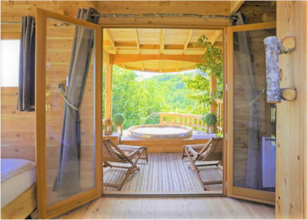 Roulotte & Spa privatif