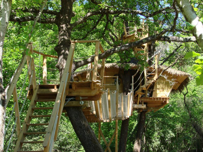 Cabane dans les arbres - 8757 - campings